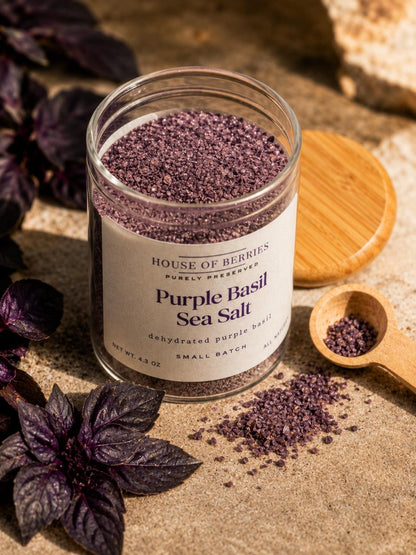 Purple Basil Sea Salt