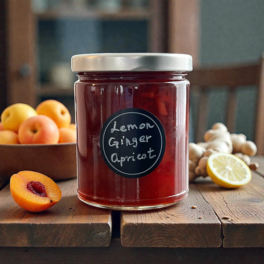 Lemon Ginger Apricot Preserve. Very Small Seasonal Batch.