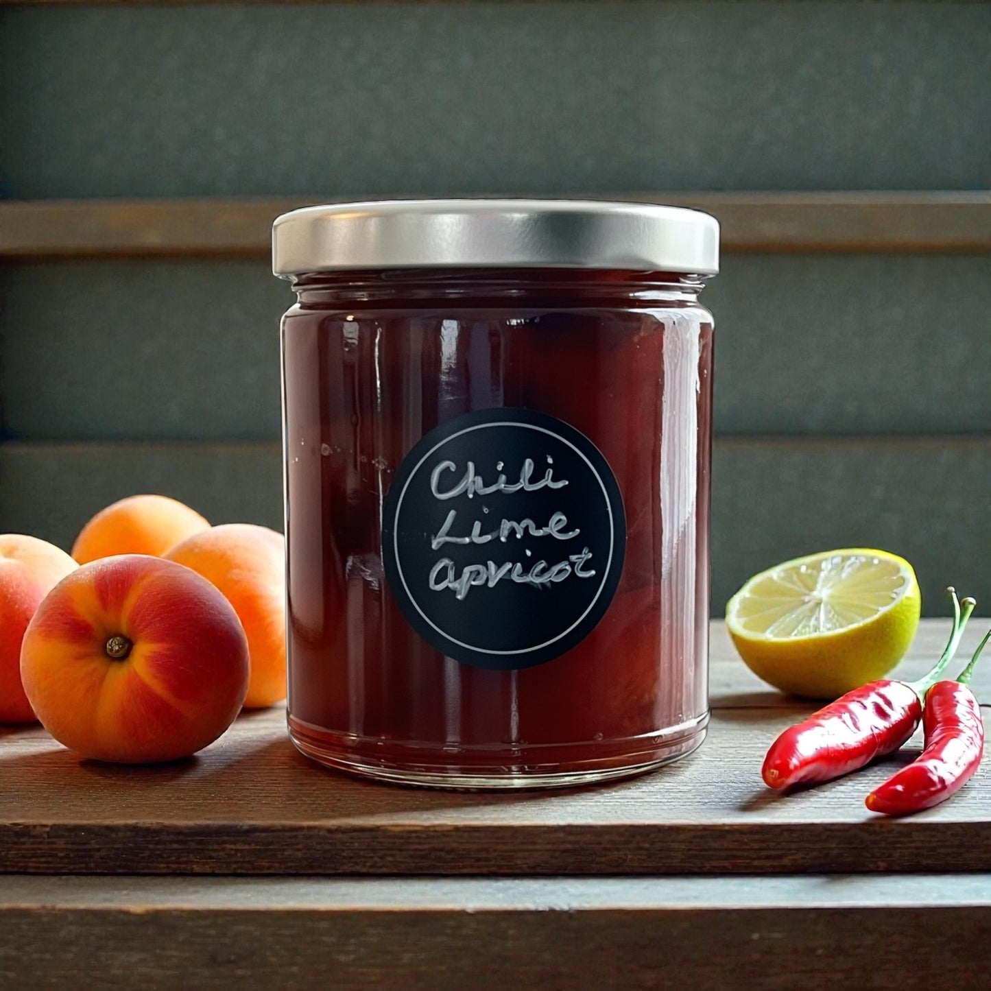 Chili Lime Apricot Preserve. Very Small Seasonal Batch.