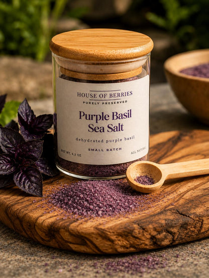 Purple Basil Sea Salt